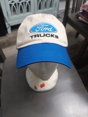 Ford Beige and Blue Logo Cap